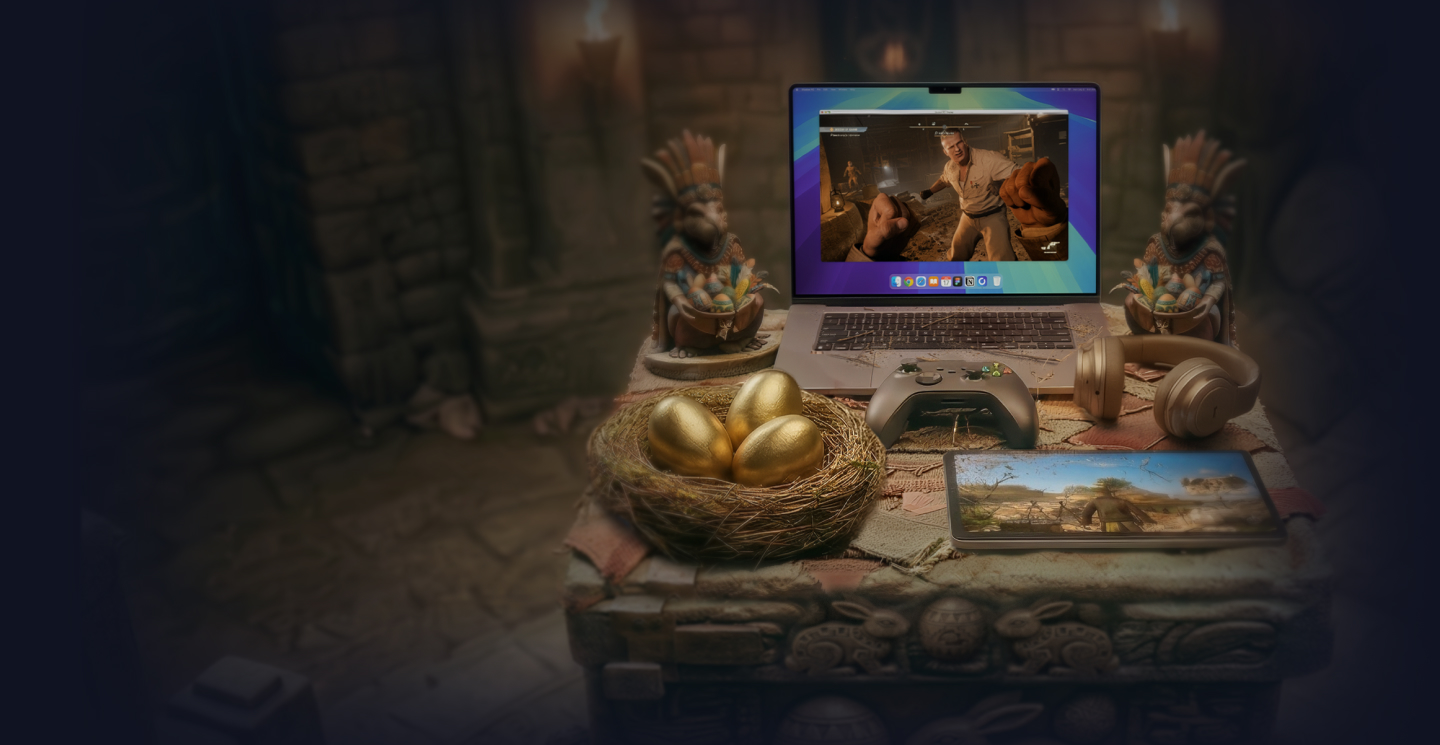 Easter Golden Egg Background