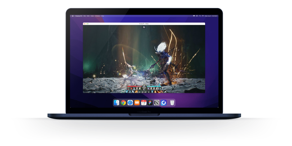 Jouez à AION 2 sur Mac avec un vrai PC gaming RTX Shadow